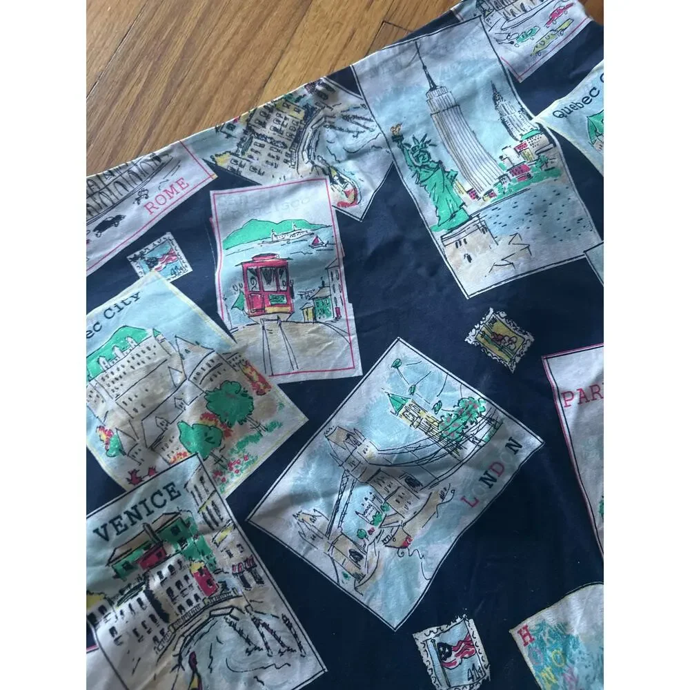 Talbots Novelty Print Venice Italy Skirt | Travel Inspired | Size 14 - Picture 2 of 6